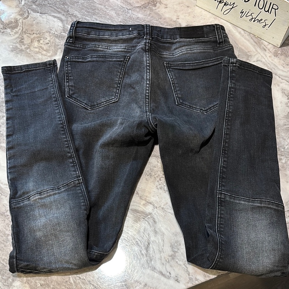 Zara Black Moto Skinny Jeans with Stretchy Fit and Modern Cut - Picture 6 of 6